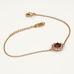 new emily bracelet-pink amber